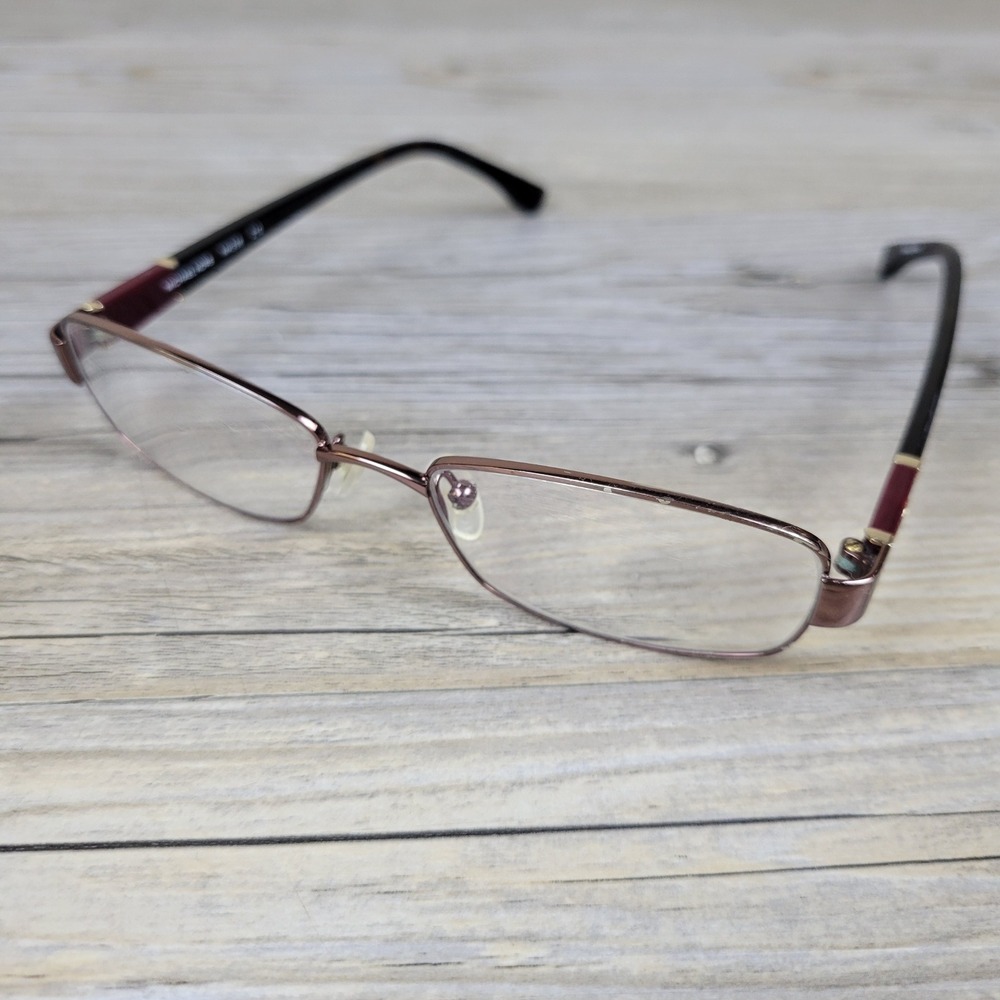 Michael Kors Eyeglass Frames MK338 210 Brown Burgundy Rectangle Womens 52-16-135
